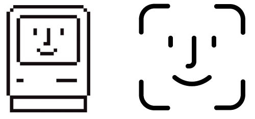 Face Idのアイコン 見覚えがあると思ったらmacintoshのアイコンだ りんごの使い方