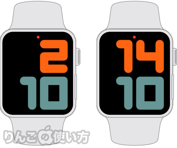 Apple Watch 12時間＆24時間表記