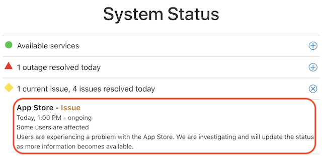 App Store 一部のユーザーがダウンロードできない問題発生中 りんごの使い方